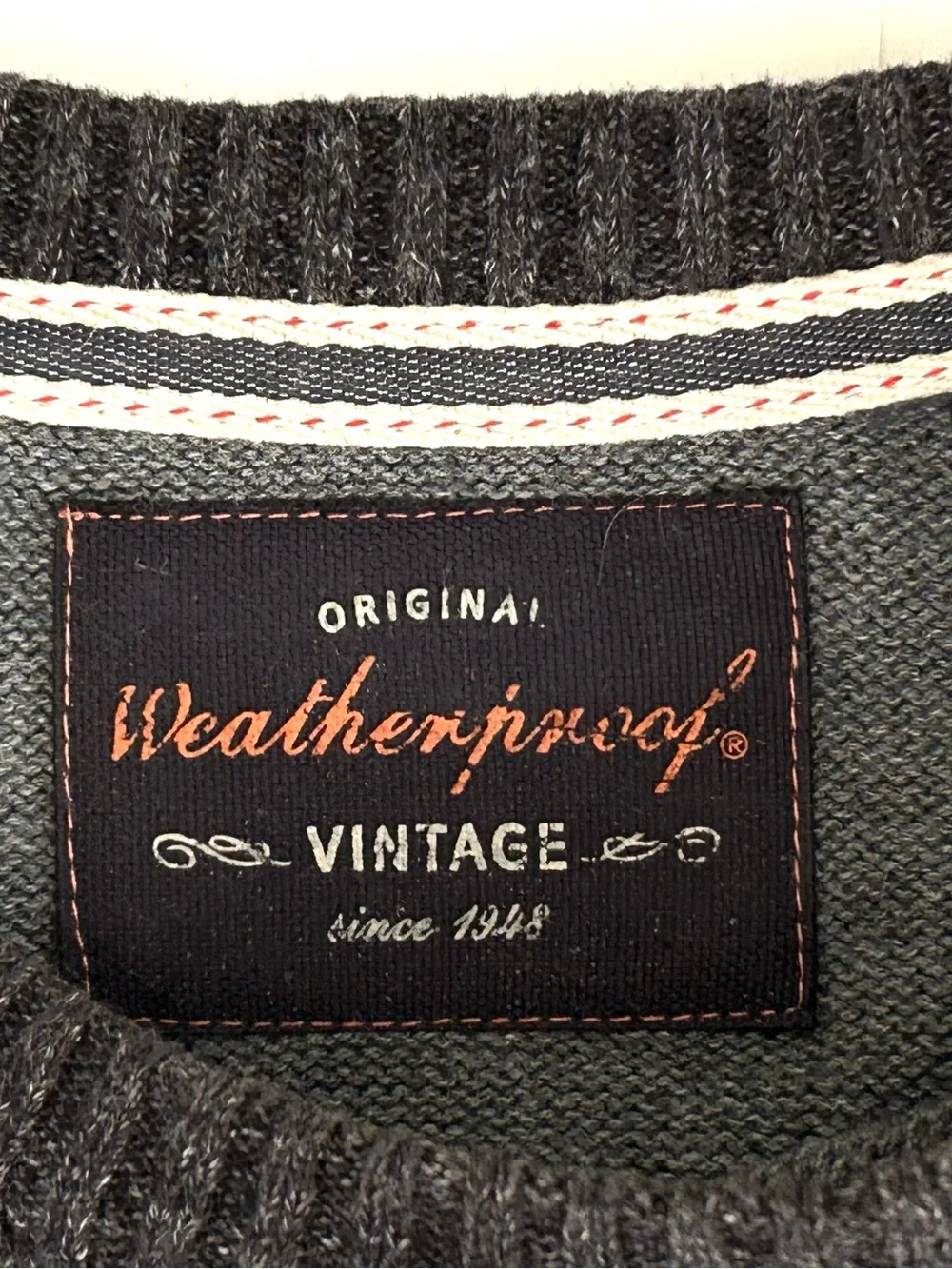 Original Weatherproof Vintage Cotton Sweater - Size L - Mens